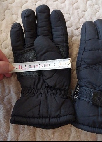 Erkek Çocuk Siyah Kar Kayak Eldiven L beden - Görsel 8