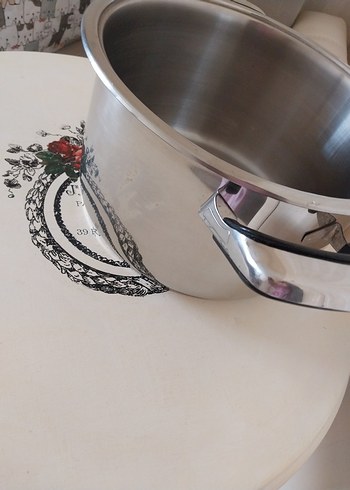 Cam Kapak Paslanmaz Tencere 24x14 cm Bilge Çelik Çift Taban - Görsel 6