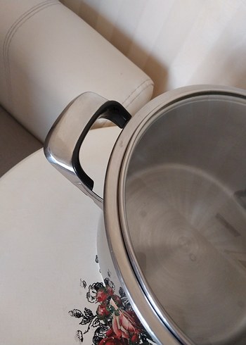 Cam Kapak Paslanmaz Tencere 24x14 cm Bilge Çelik Çift Taban - Görsel 4