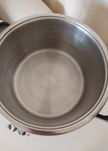 Cam Kapak Paslanmaz Tencere 24x14 cm Bilge Çelik Çift Taban - Görsel 7