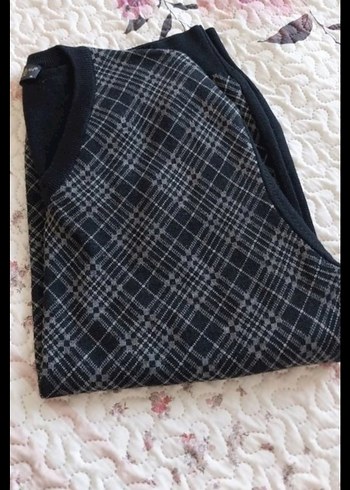 Abdullah Kiğılı V Yaka Triko Yünlü Erkek Kazak - Görsel 5