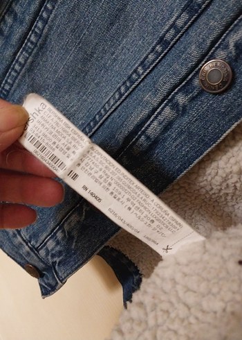 Desenli Triko Kollu Bershka Erkek Kaban L BEDEN - Görsel 7