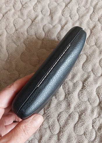 Siyah Verdure Deri Görümümlü Gözlük Kutusu - Görsel 4