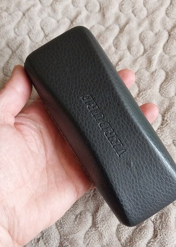 Siyah Verdure Deri Görümümlü Gözlük Kutusu - Görsel 6