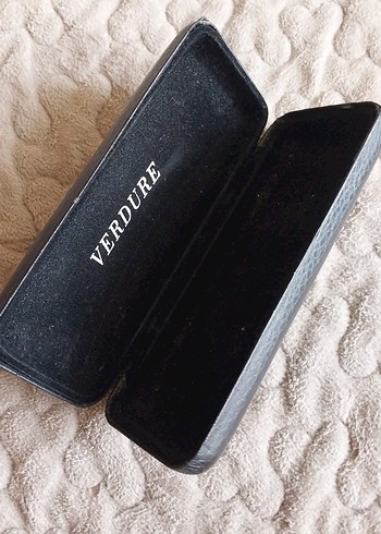 Siyah Verdure Deri Görümümlü Gözlük Kutusu - Görsel 5