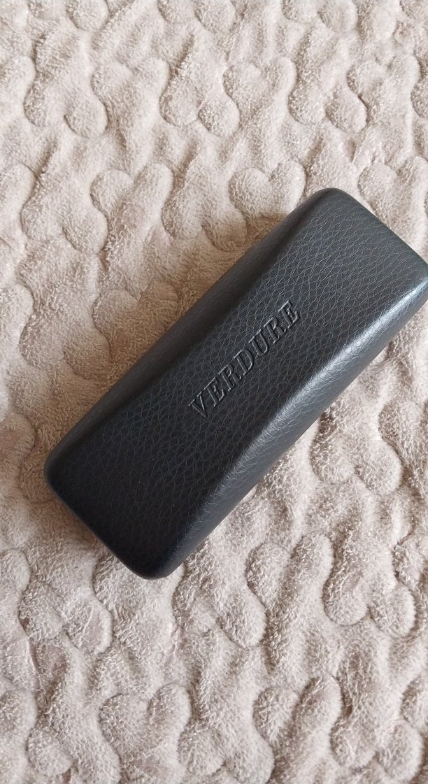 Siyah Verdure Deri Görümümlü Gözlük Kutusu - Görsel 2