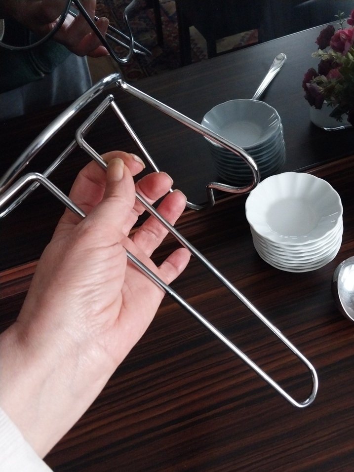 Kalp Formunda Paslanmaz Krom Çelik Kağıt Havluluk - Görsel 4