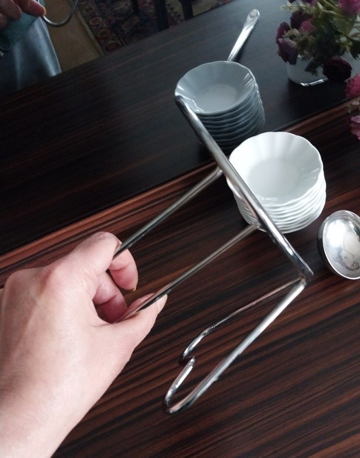 Kalp Formunda Paslanmaz Krom Çelik Kağıt Havluluk - Görsel 5