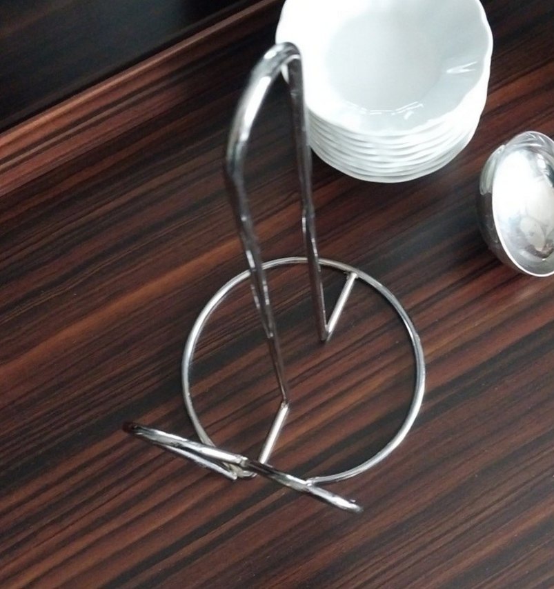 Kalp Formunda Paslanmaz Krom Çelik Kağıt Havluluk - Görsel 3