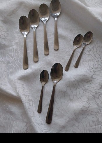 Ikea Çelik Kaşık Seti yemek tatlı kaşığı