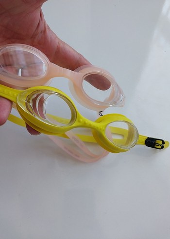 Sarı ve Pembe Elastik Dalış Yüzücü Gözlüğü - Görsel 9