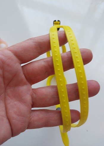 Sarı ve Pembe Elastik Dalış Yüzücü Gözlüğü - Görsel 7