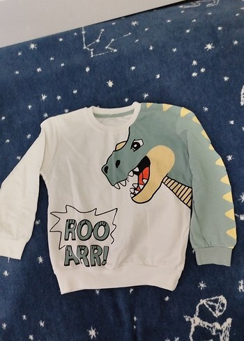 Çocuk Renkli Baskılı Sweatshirt ve Pantolon Takım - Görsel 5