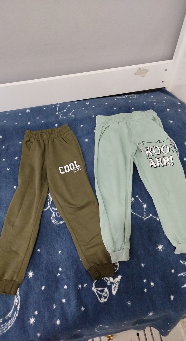 Çocuk Renkli Baskılı Sweatshirt ve Pantolon Takım - Görsel 2