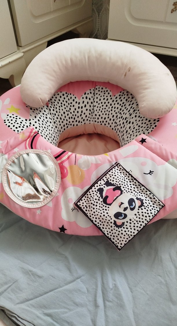 Pembe Desenli Oturma Minderi - Görsel 2