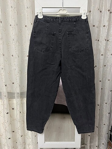 28 Beden gri Renk Antrasit Slouchy Balon Loose Jean