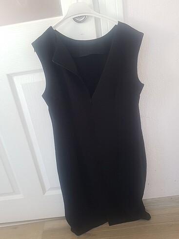 36 Beden siyah Renk Kumaş elbise 