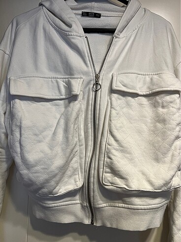 Dilvin fermuarlı kapşonlu sweatshırt - Görsel 3