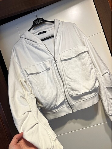 Dilvin fermuarlı kapşonlu sweatshırt - Görsel 5