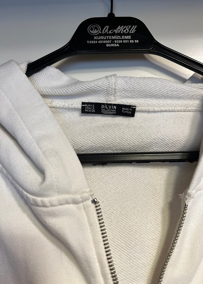 Dilvin fermuarlı kapşonlu sweatshırt - Görsel 2