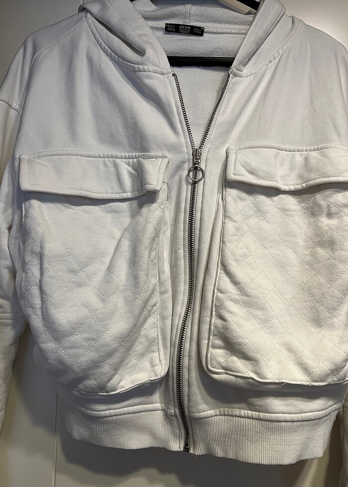 Dilvin fermuarlı kapşonlu sweatshırt - Görsel 3