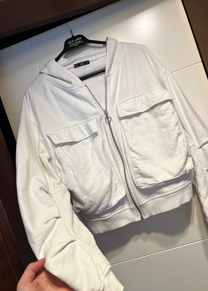 Dilvin fermuarlı kapşonlu sweatshırt - Görsel 5