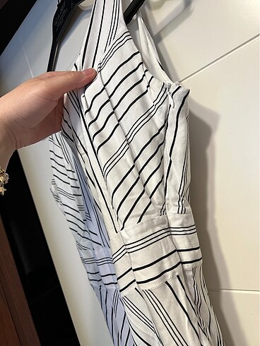 İçi astarlı beyaz elbise - Görsel 4