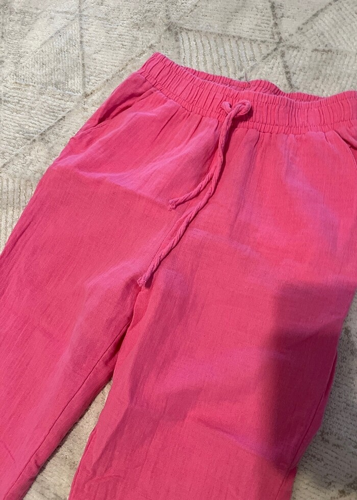 Müslin kumaş pantolon - Görsel 2