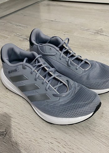 Adidas Gri Mesh Kosu Ayakkabisi