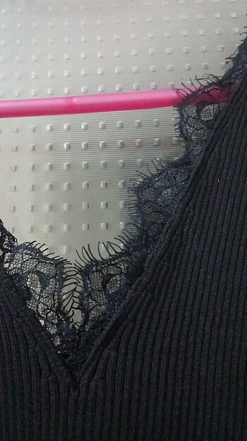 diğer Beden siyah Renk Dantelli crop