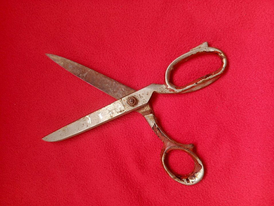 wintage terzi makası Lina marka - Görsel 4