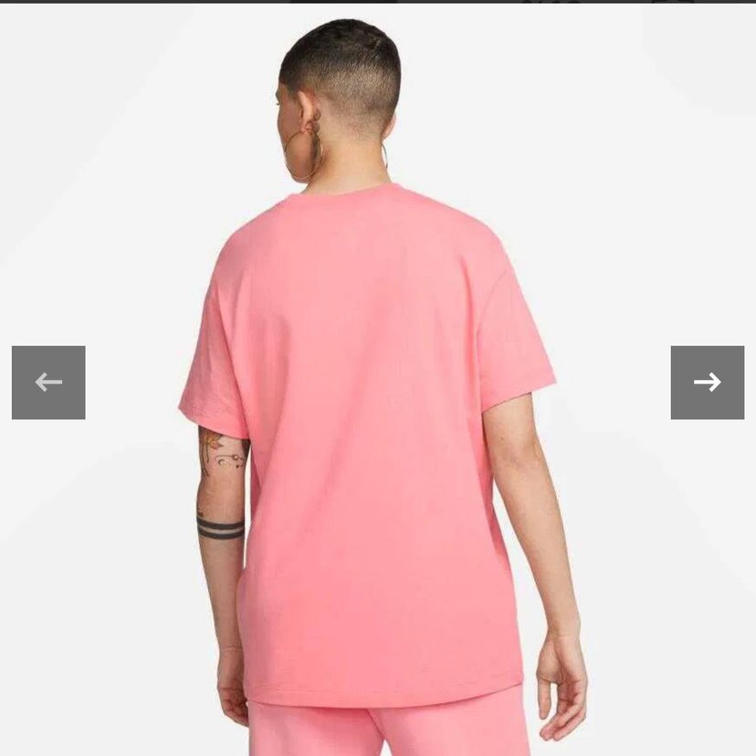 Pembe Oversize Nike Tişört - Görsel 2