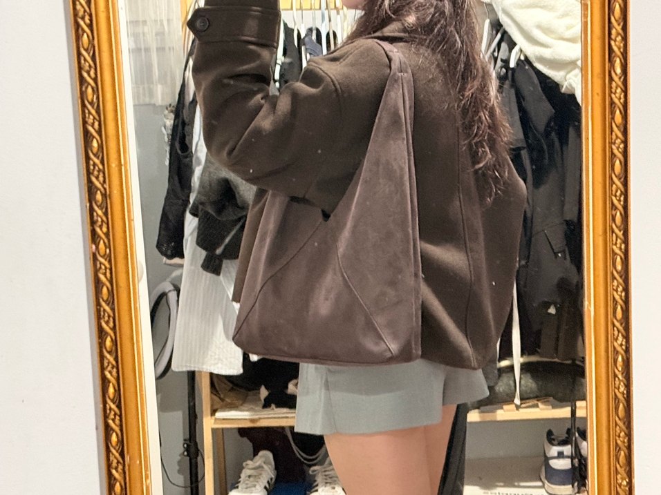 Gri Pilili Mini Etek - Görsel 2