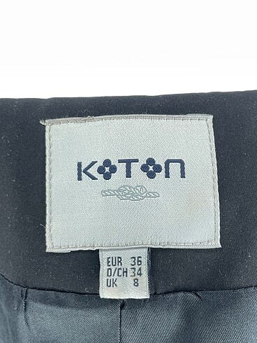 36 Beden siyah Renk Koton Blazer %70 İndirimli.