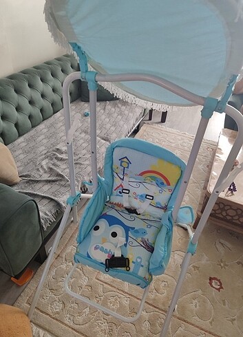 Pasha baby kuş desenli daddy ev tipi salıncak 