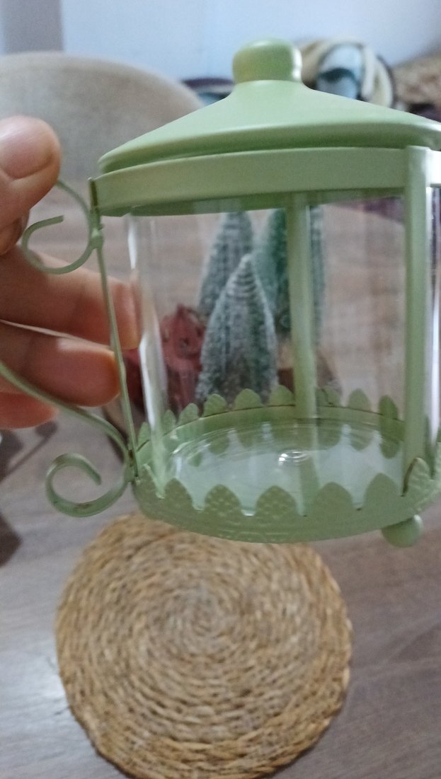 English home Pastel Yeşil Cam sekerlik - Görsel 3