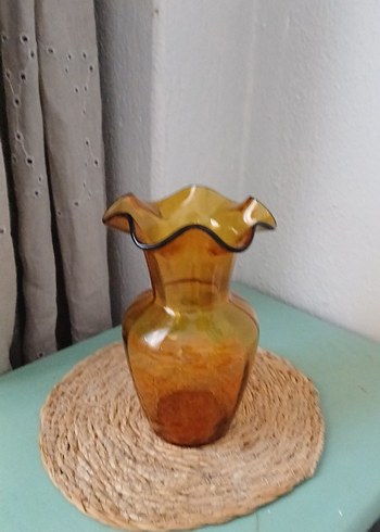 Pastel Kahverengi Cam Vazo - Görsel 2