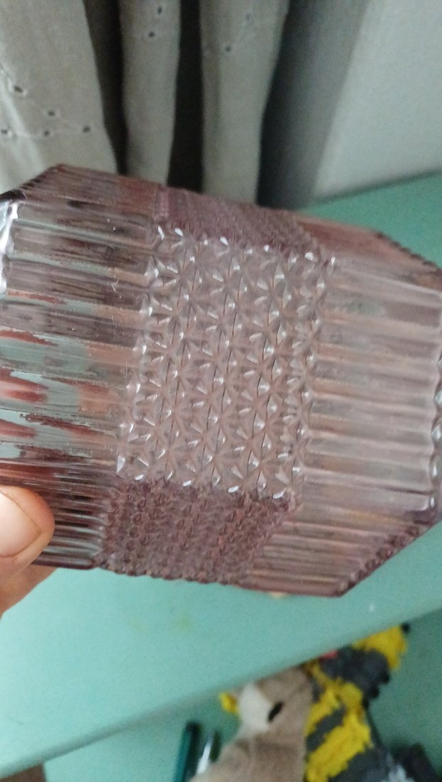 English home Pastel Bej Desenli Cam Vazo - Görsel 4