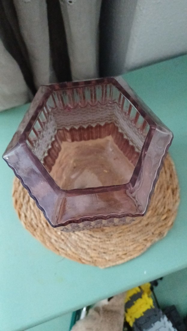 English home Pastel Bej Desenli Cam Vazo - Görsel 3