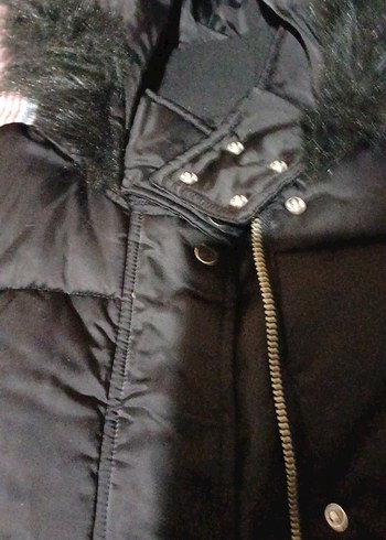 Koton Siyah Kapüşonlu Kadın Şişme Yelek - Görsel 2