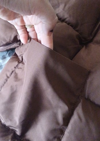 Kahverengi Kadın Kapüşonlu Kışlık Mont - Görsel 4