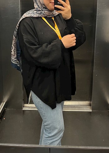 Siyah taşlı kazak - Görsel 2