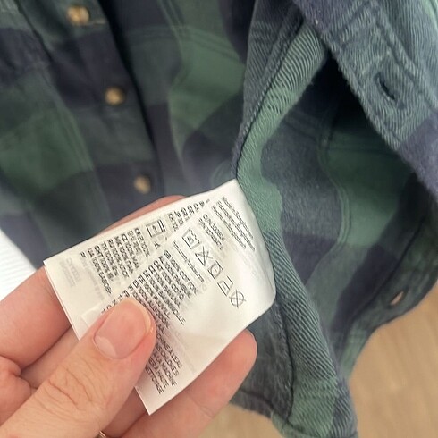 3-6 Ay Beden H&M bebek oduncu gömlek