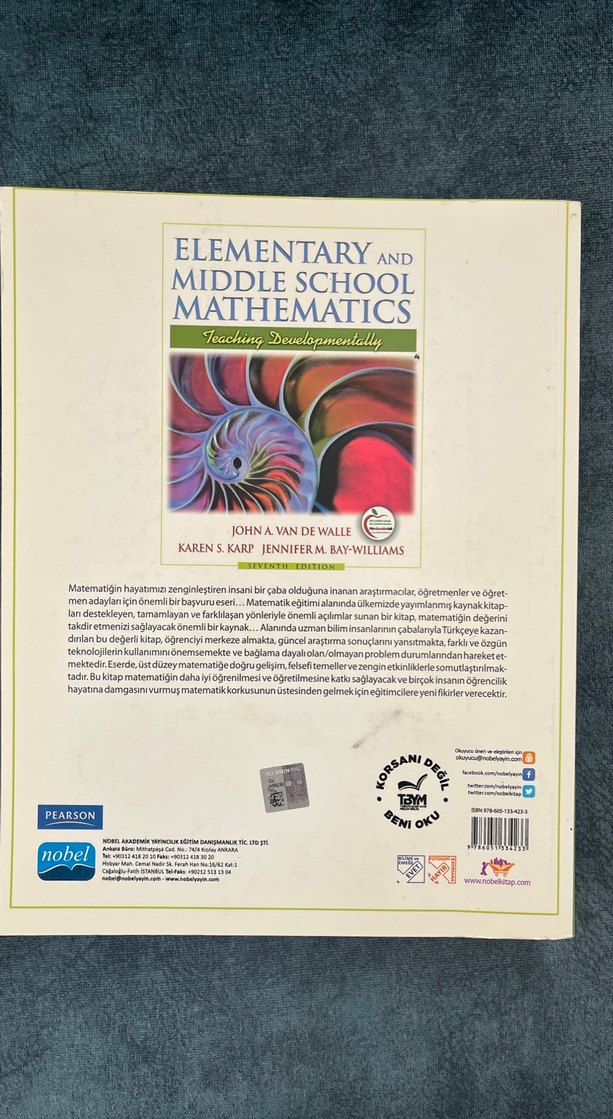 İlkokul ve Ortaokul Matematiği Kitabı - Görsel 2