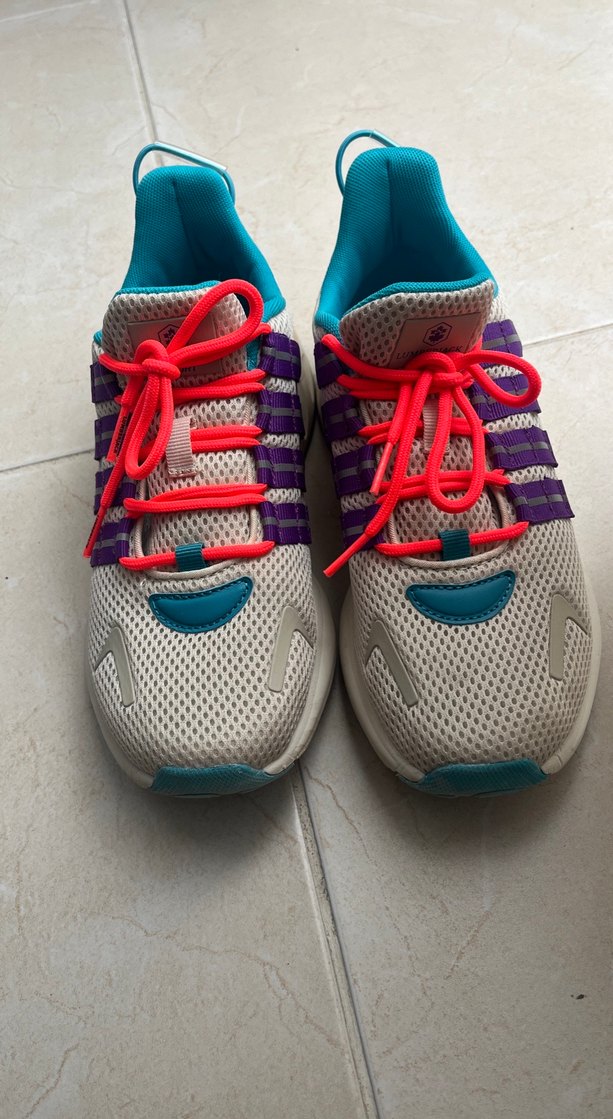 Rengarenk Bağcıklı Kadın Spor Ayakkabı - Görsel 5