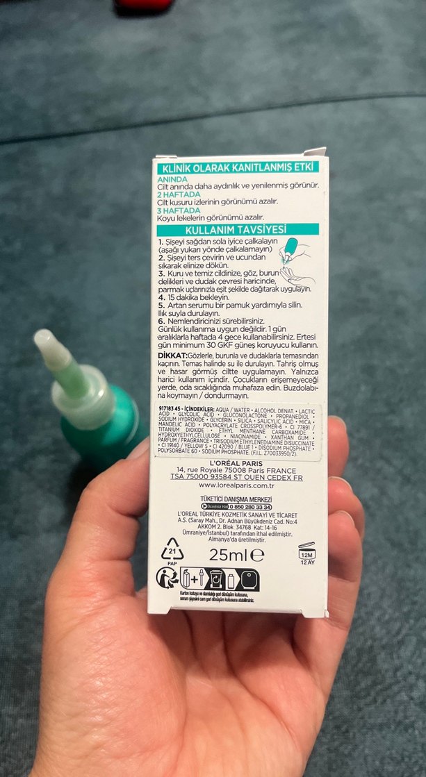 L'Oréal Bright Reveal Peeling Serum %25 AHA+BHA+PHA - Görsel 2