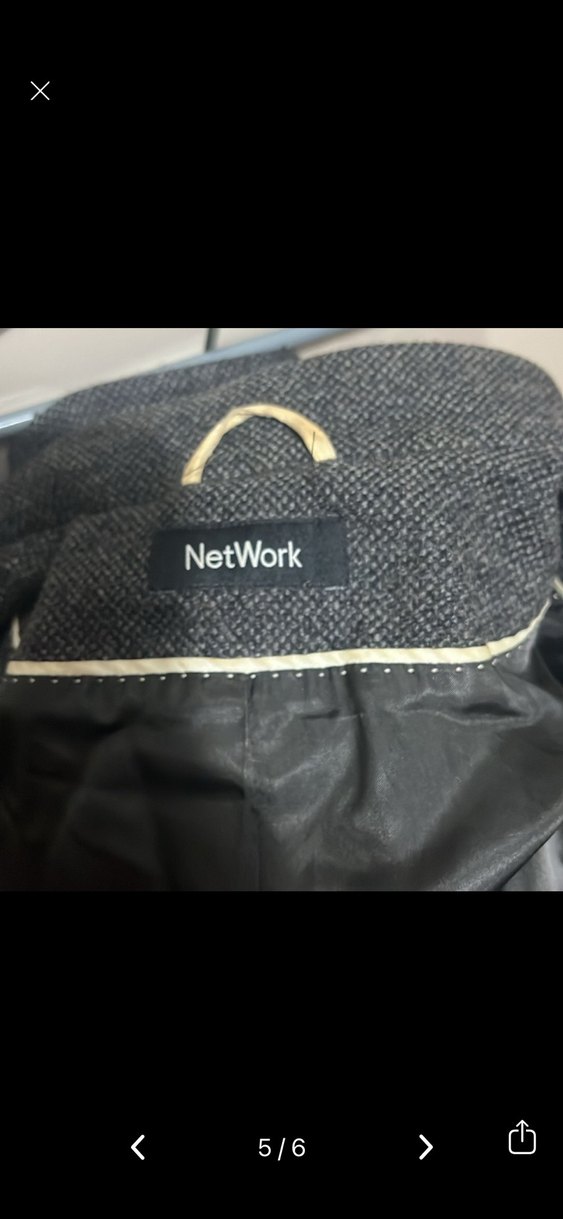 Gri Düğmeli Yün Kadın Kaban - Görsel 5