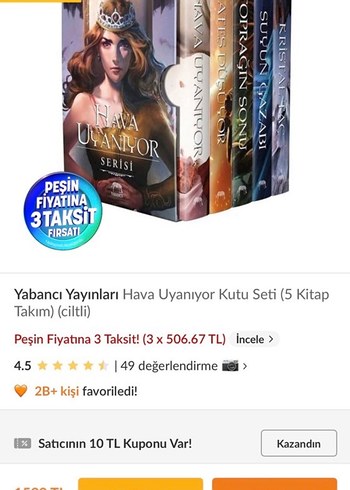 Elise Kova 5 Kitaplık Hava Uyanıyor Serisi - Görsel 6