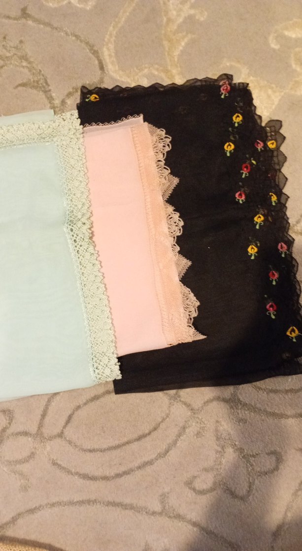 Diger Dantel Detaylı Çok Renkli Kadın şal - Görsel 2