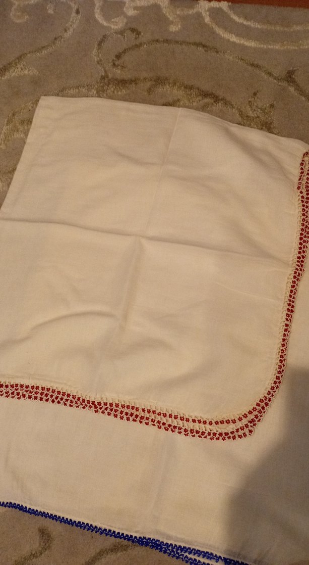 Nakışlı Beyaz namaz tülbenti - Görsel 2